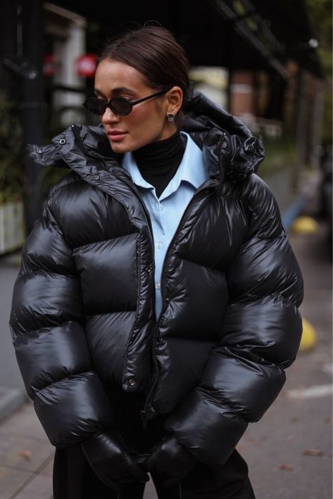 ЧОРНИЙ в наявності !!! Пуфер пуховик куртка зима шоколад