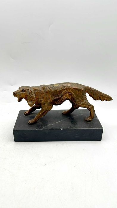 Escultura de cão Setter