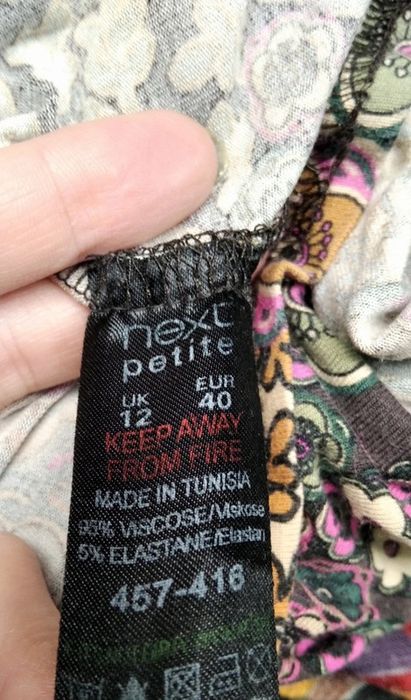 Kolorowa tunika Tunezja Next Rękaw 3/4 Orient / Boho / hippie / etno /