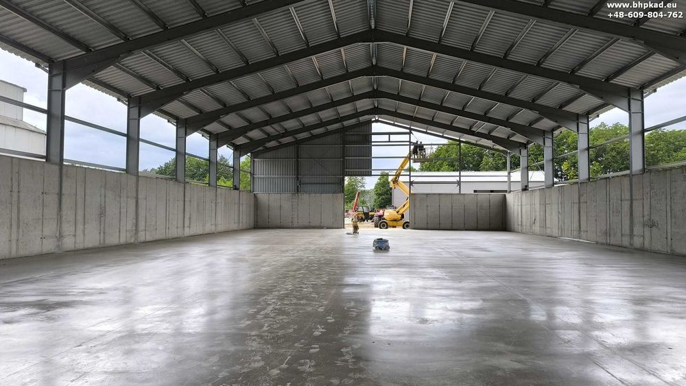 Konstrukcja stalowa hali. 22x45x6,6m. Producent. Bartoszyce.