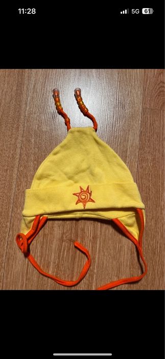Czapka dziewczęca 0-3 m-c