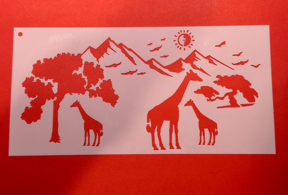 12 placas pvc para desenhar montanhas