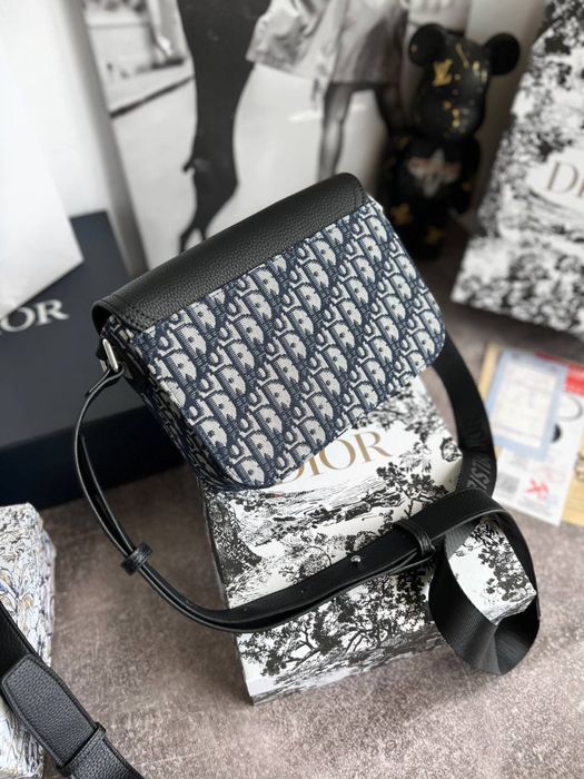 Сумка чоловіча Christian Dior кристиан диор месенджер мужская серая