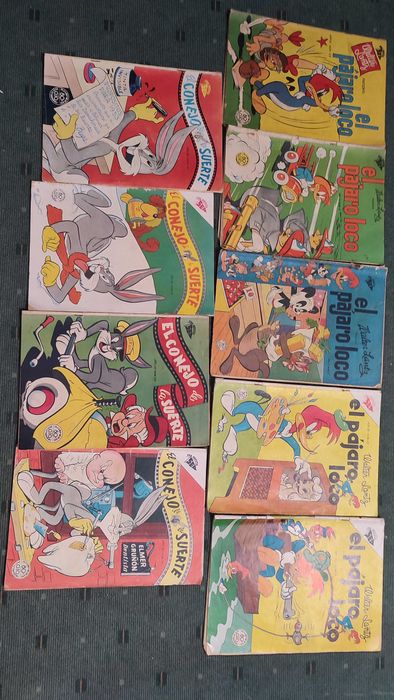 9 revistas BD antigas anos 50 - Idioma Espanhol