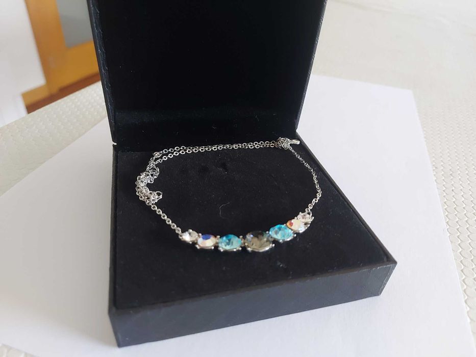 Fio em prata c/Pendente c/ 7 Cristais Swarovski - NOVO PREÇO: 32€