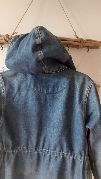 Kurtka przejsciowa ala jeans rozm.S naszywki