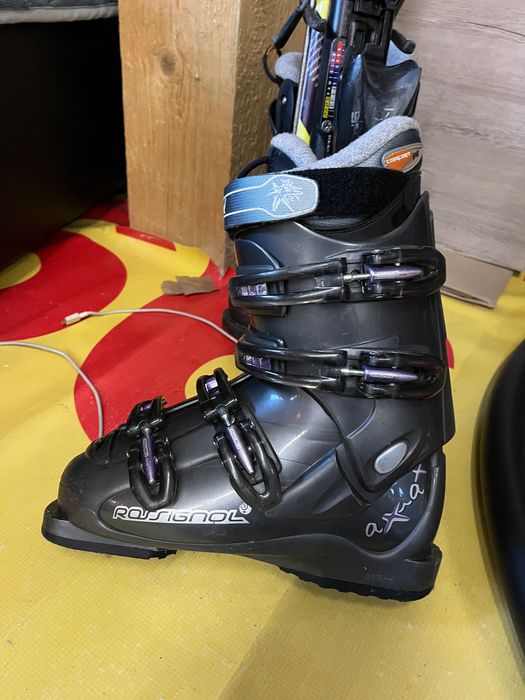 Narty Fischer RC4 Race junior, buty Rossignol