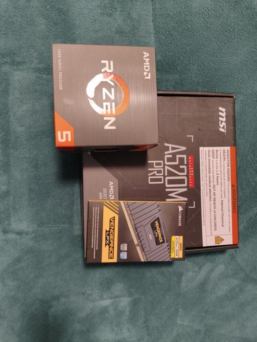 Bundle processador 5600x, 32gb ram e motherboard com garantia