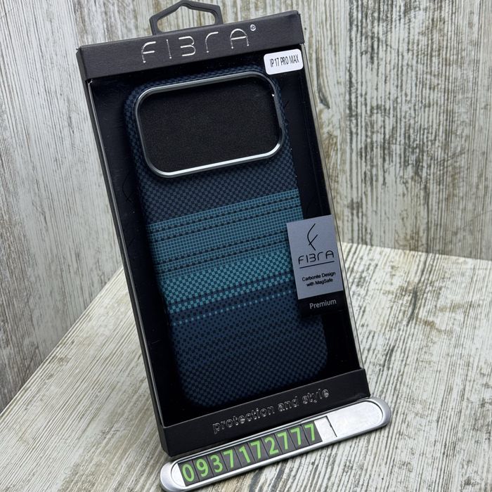 Чехол тонкий Fibra Carbonite MagSafe на iPhone 17 Pro Max/ 17 Pro. Carbon Style Pitaka Чохол