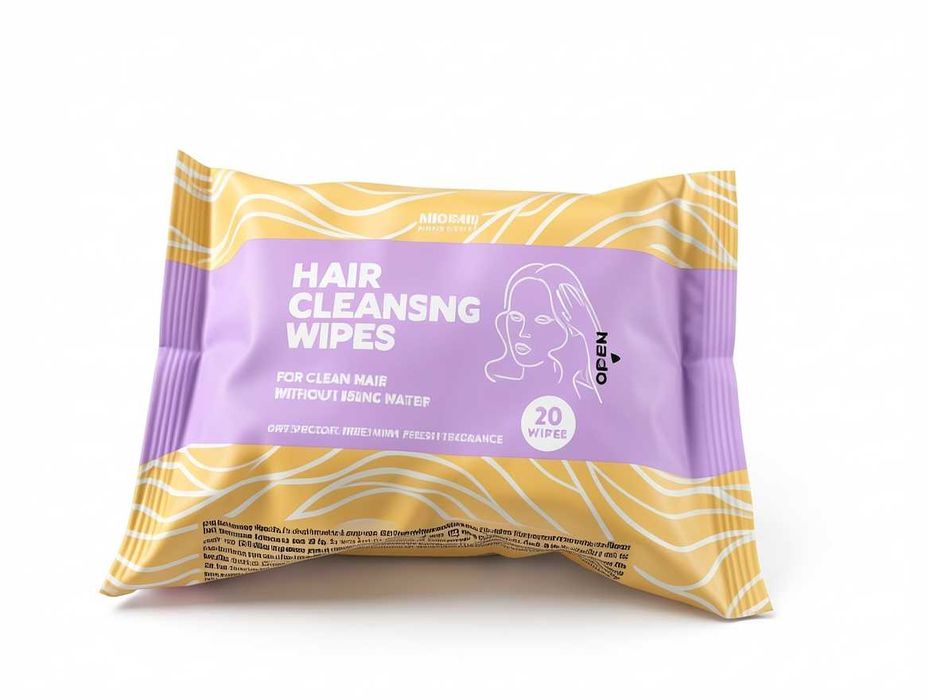C222 Blossity For Hair Hair Cleansing Wipes Chusteczki Do Oczyszczania Mycia Włosów Bez Użycia Wody 20 Sztuk Odświeżające Zapas W Podróż