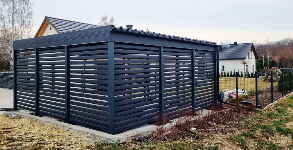 Wiata 6x6 - wiata samochodowa garażowa dwustanowiskowa pod wymiar