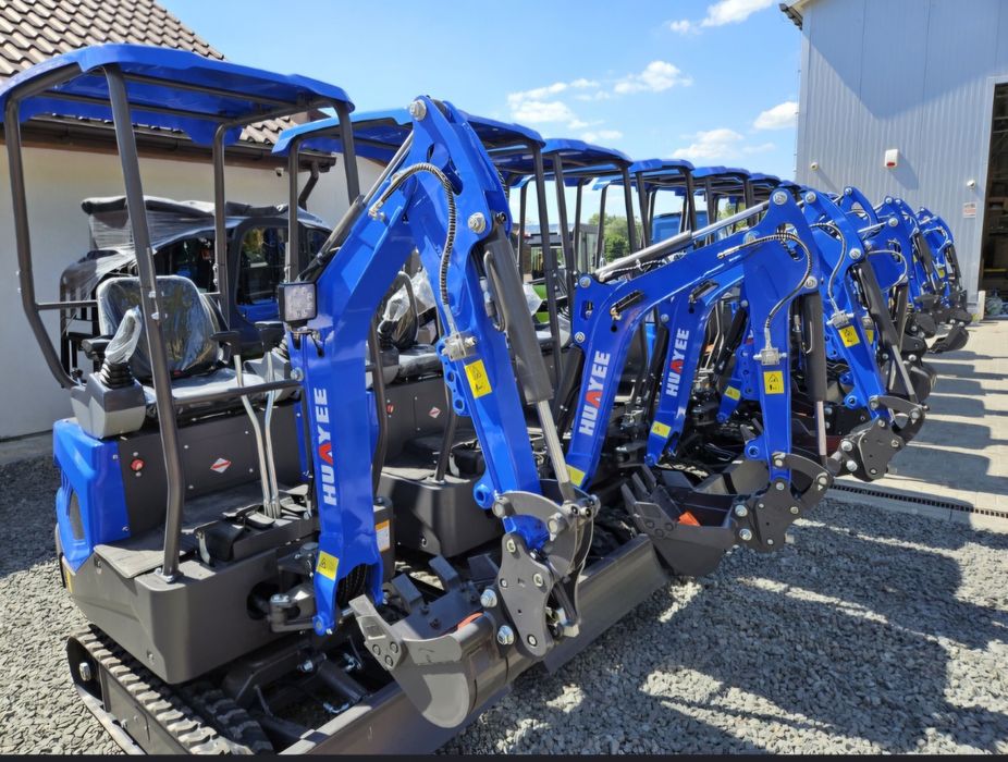 NOWA minikoparka 1.2 T. KRÜGER joyisticki!   JKW-12- skrętne ramie. Fv