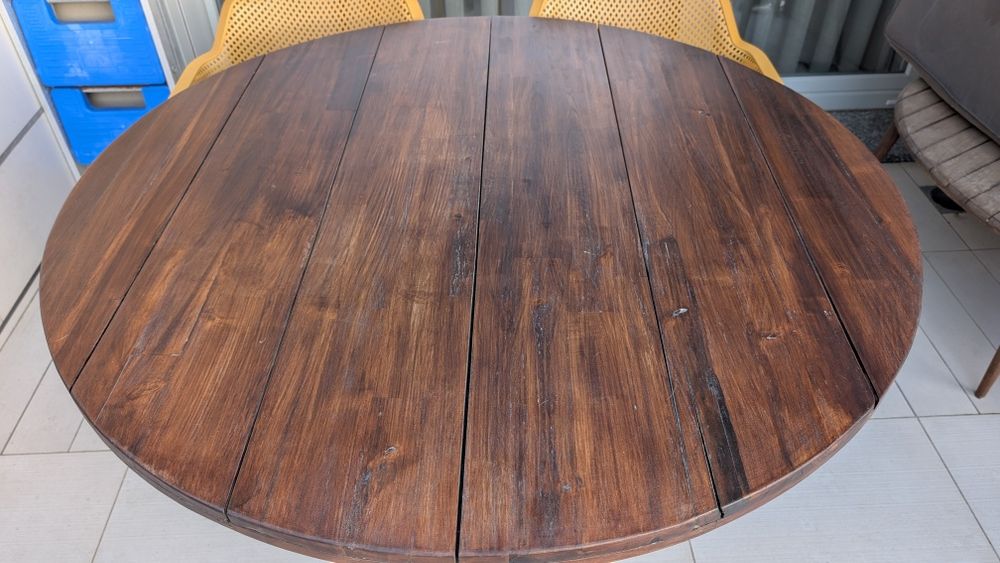 Mesa de Jardim La Redoute 
Acácia 
73cm.de altura 
120cm de diâmetro