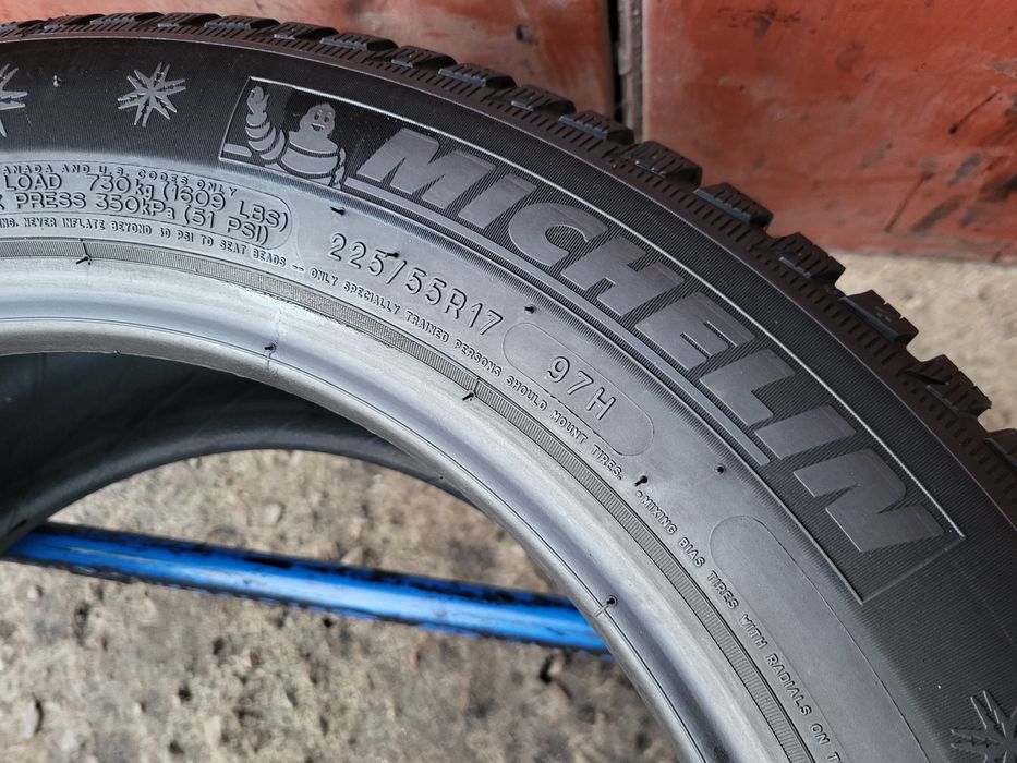 225/55/17 R17 Michelin Alpin 5 RunFlat 4шт ціна за 1шт шини