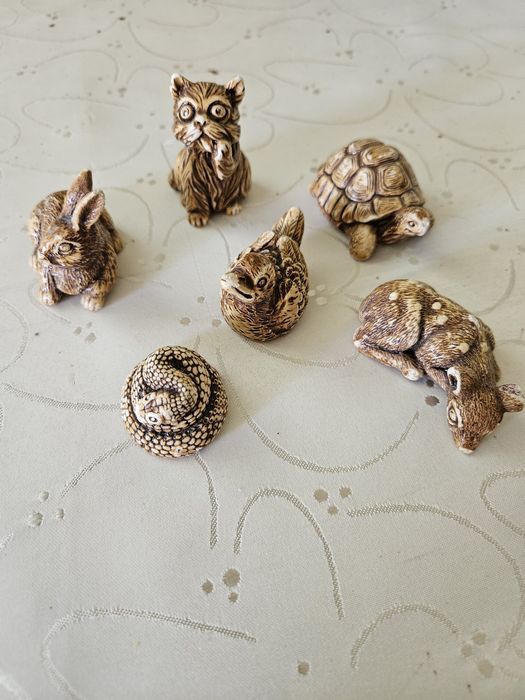 Zestaw figurek ceramicznych PRL