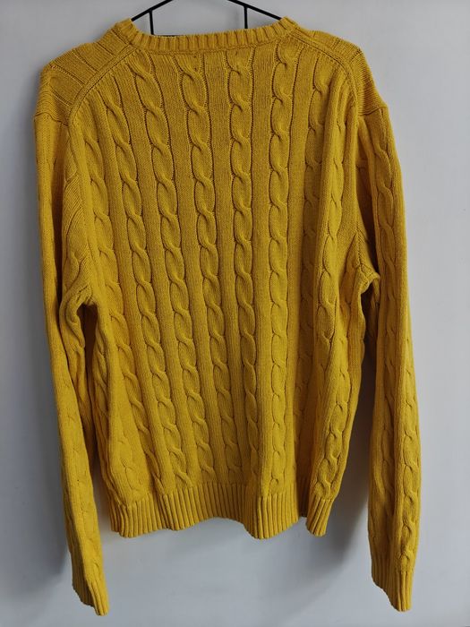Ralph Lauren sweter warkocz męski logowany  L