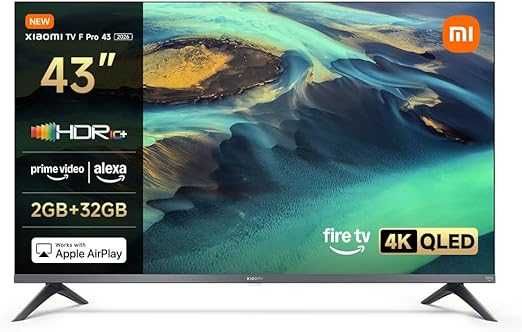 XIAOMI TV F 43" 4K UHD QLED SMART TV FIRE TV ALEXA HDR10