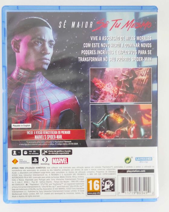 Marvel Spider-Man Miles Morales - Ultimate Edition  - PS5 - Jogo - 24H Envio