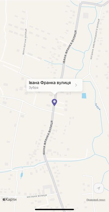 Земельна ділянка с.Зубра в.І.Франка, асфальтований заїзд