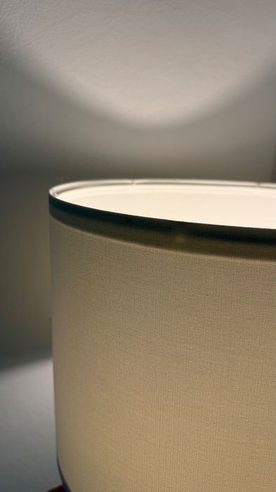 Candeeiro de Pé IKEA LAUTERS Preto – Abajur em Tecido