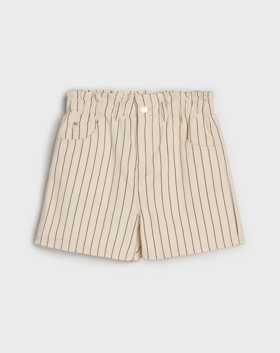 SINSAY spodenki szorty w paski beżowe JAK NOWE rozm. 164