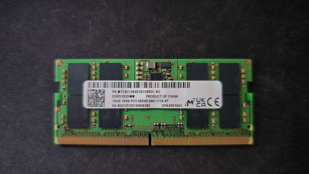 Оперативна пам'ять для ноутбука Micron DDR5 16GB 5600MHz SO-DIMM