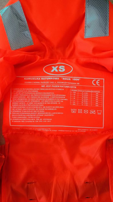 kamizelka ratunkowa / kapok - Aqua sport XS