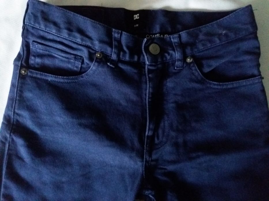 Spodnie chłopięce jeans granatowe DCSHOECO USA 10 lat
