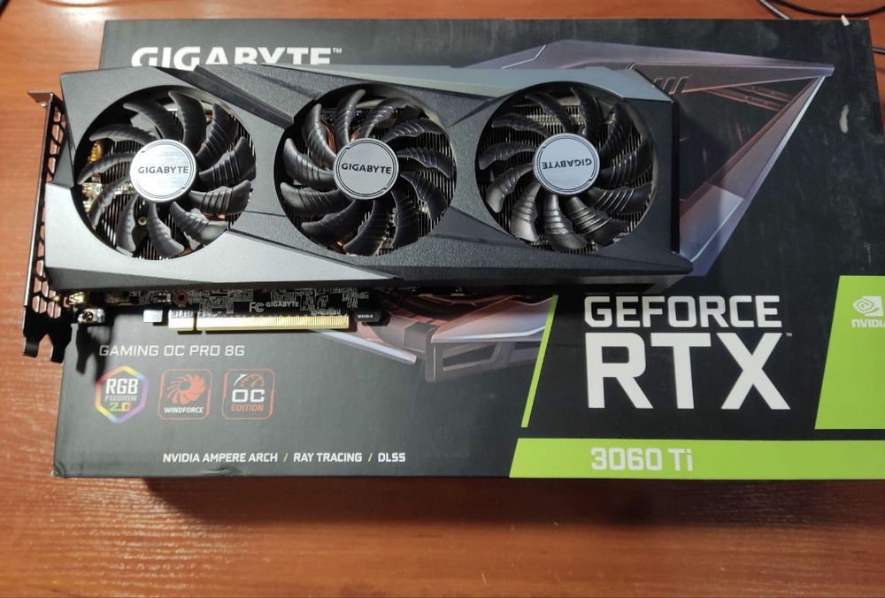 RTX 3060 Ti  GIGABYTE Gaming 8gb ( гарантия rozetka)