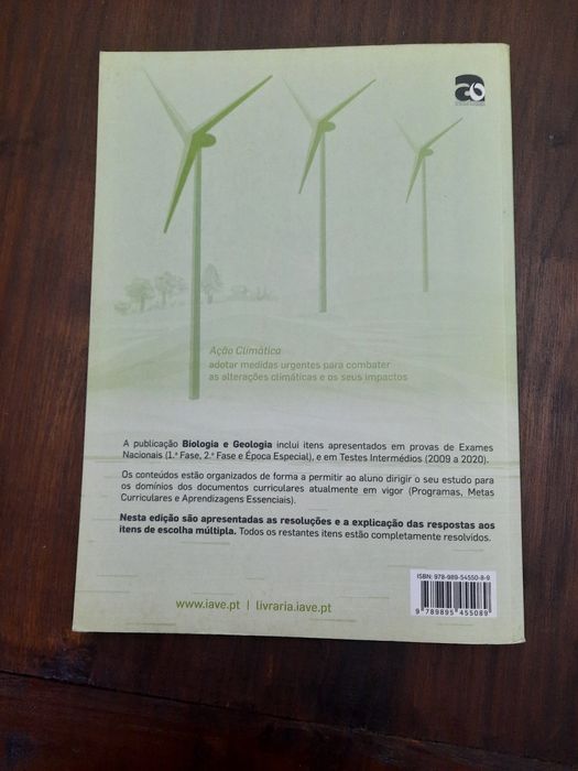 Livro do IAVE, preparação para o exame de Biologia e Geologia