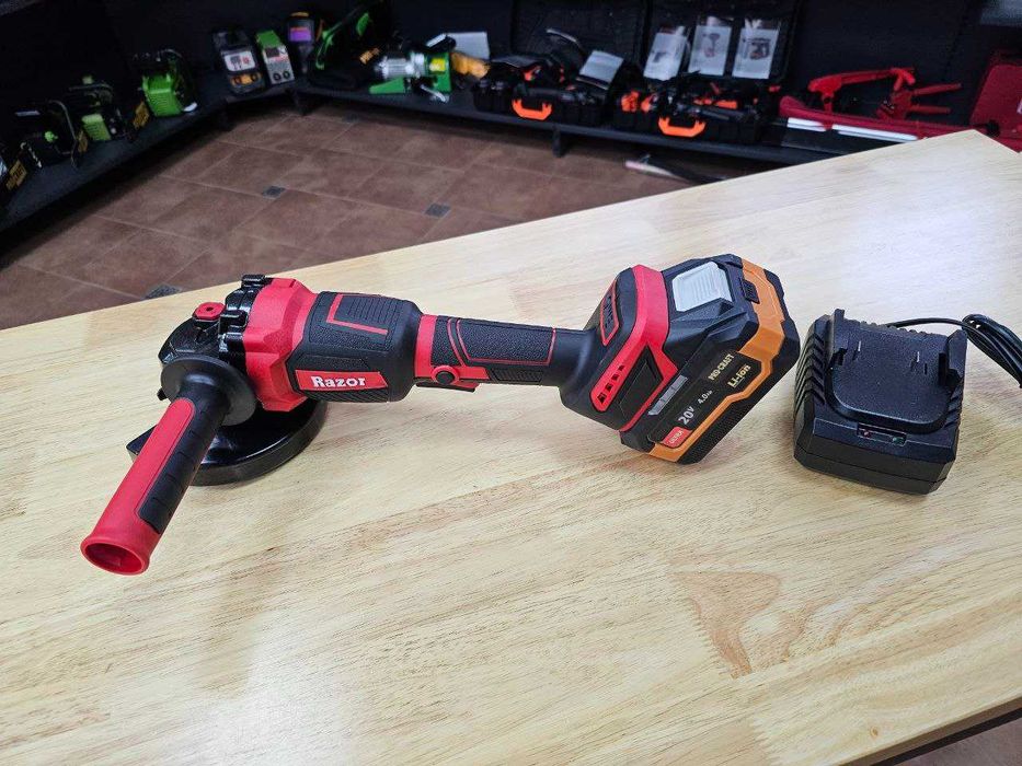 Мощная Болгарка Razor 125 круг с Акб 4.0 Ultra Прокрафт + Зарядка