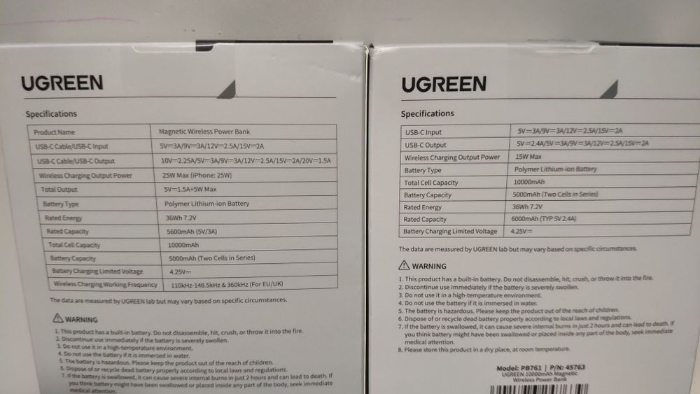 Powerbank UGREEN MagFlow PB773 PD30W 10000 mAh MagSafe Qi 2.2 25W