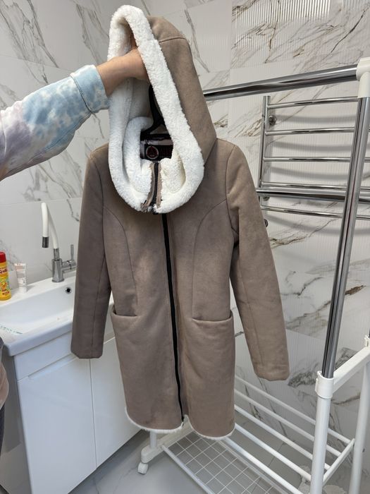 Зимова дублянка зі штучним хутром