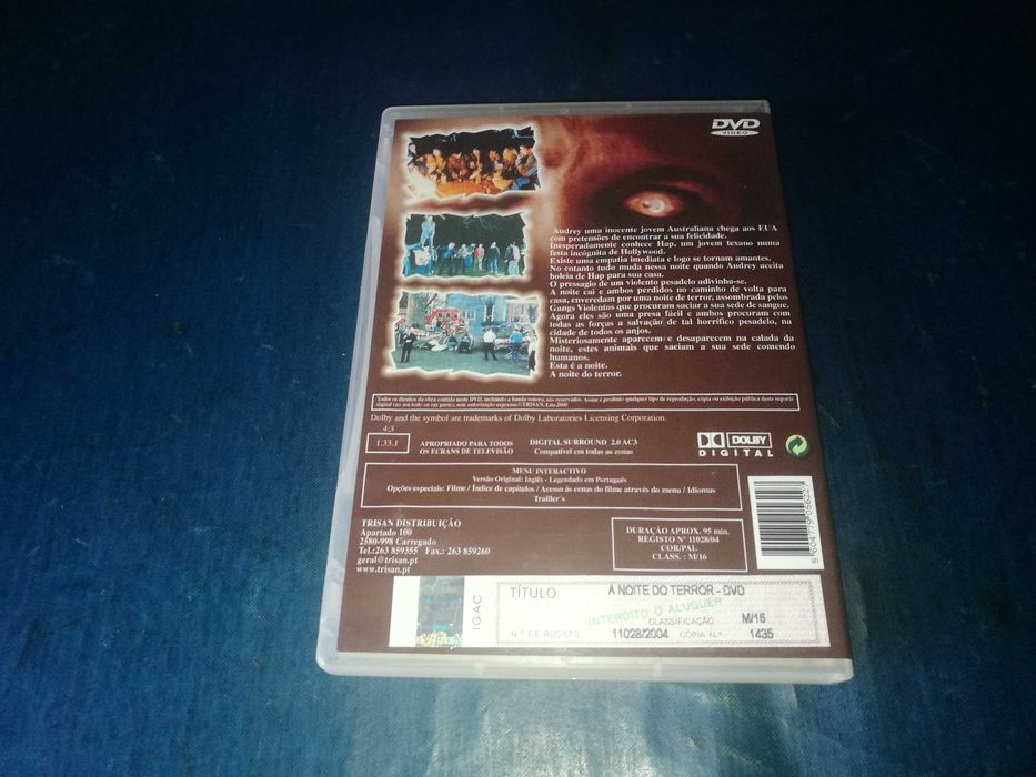 A NOITE DO TERROR	DVD (legendagem em Português)