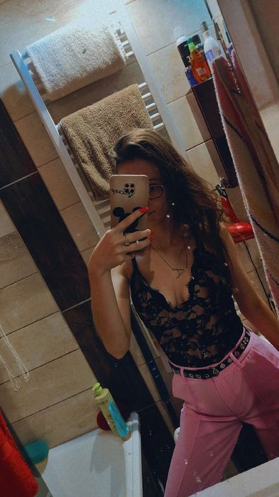 Body czarne koronkowe