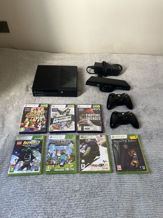 Konsola Xbox 360 E kinect, 2 pady, Gry ZESTAW