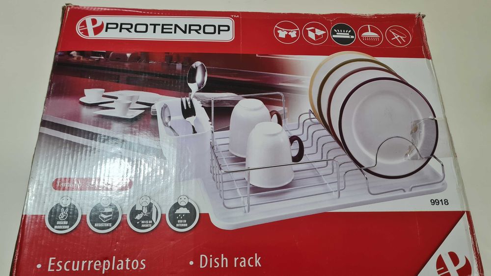 Escorredor de Loiça Protenrop (Inox) – Como Novo / Com Caixa