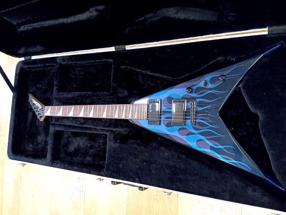 Gitara Jackson King V KVX10 Limited Edition 1997 - Blue Ghost Flames