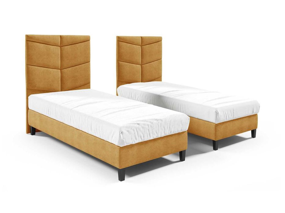 Tapicerowane łóżko hotelowe 70 / 80 / 90 / 100x200 - SZYBKA DOSTAWA