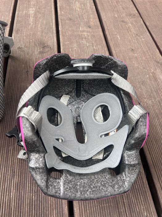 Koszyk rowerowy btwin + kask