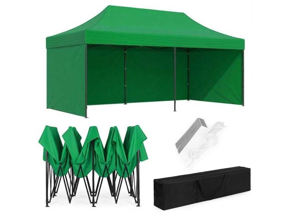 PAWILON HANDLOWY Ogrodowy 3x6m Automatyczny - ZIELONY