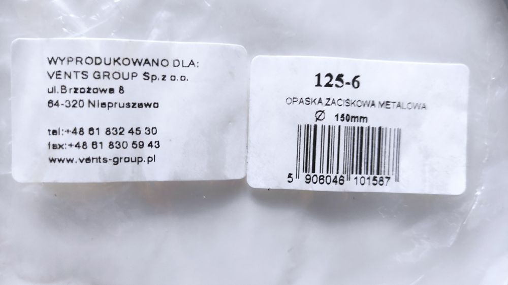 Opaska zaciskowa ślimakowa metalowa