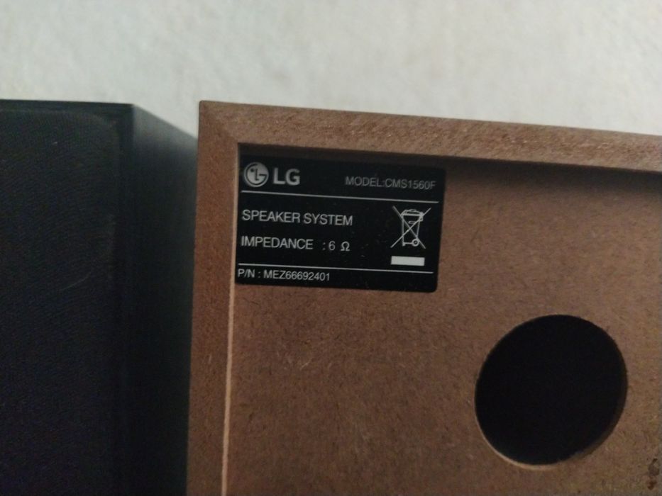 Par colunas áudio LG novas