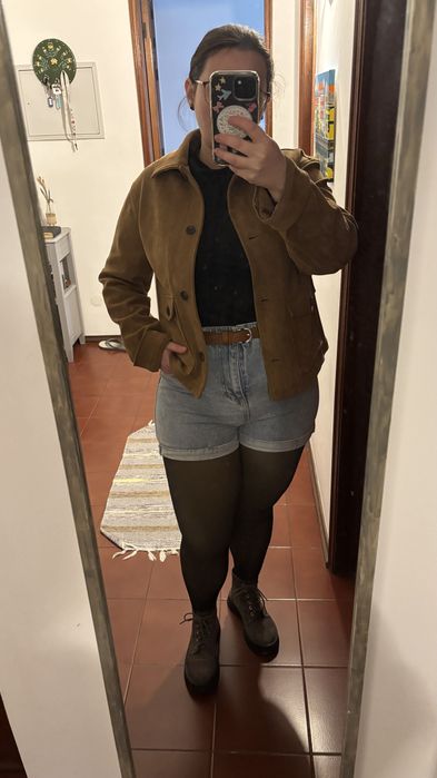 Calções de Ganga Shein - Cintura Elástica