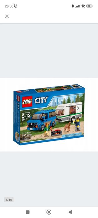 LEGO city 60117 van z przyczepą
