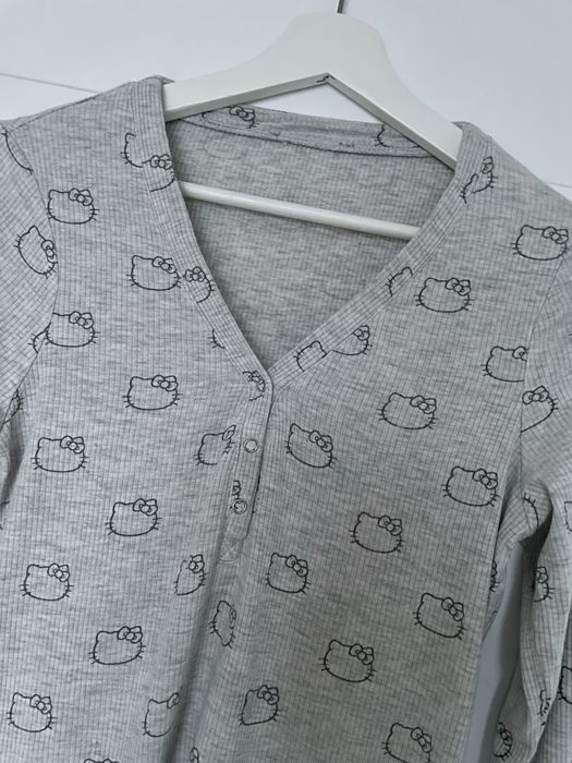 Komplet piżama damska hello Kitty Forever 21 rozmiar M szara