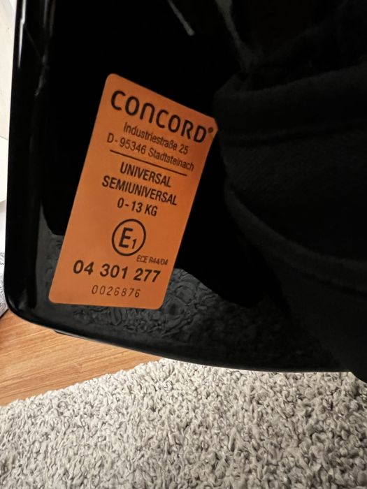 Carrinho + ovo concord neo cinza.