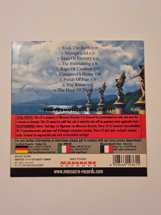 Rob rock. Eyes of eternity. Płyta cd
