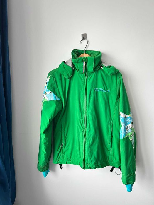 Damska sportowa vintage przejściowa  kurtka z kapturem PlusMinus S