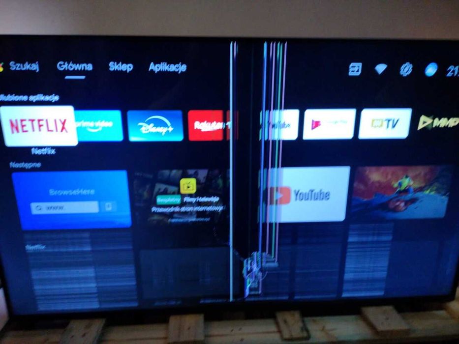 Philips 55PUS8007/12  Uszkodzony Wysyłka